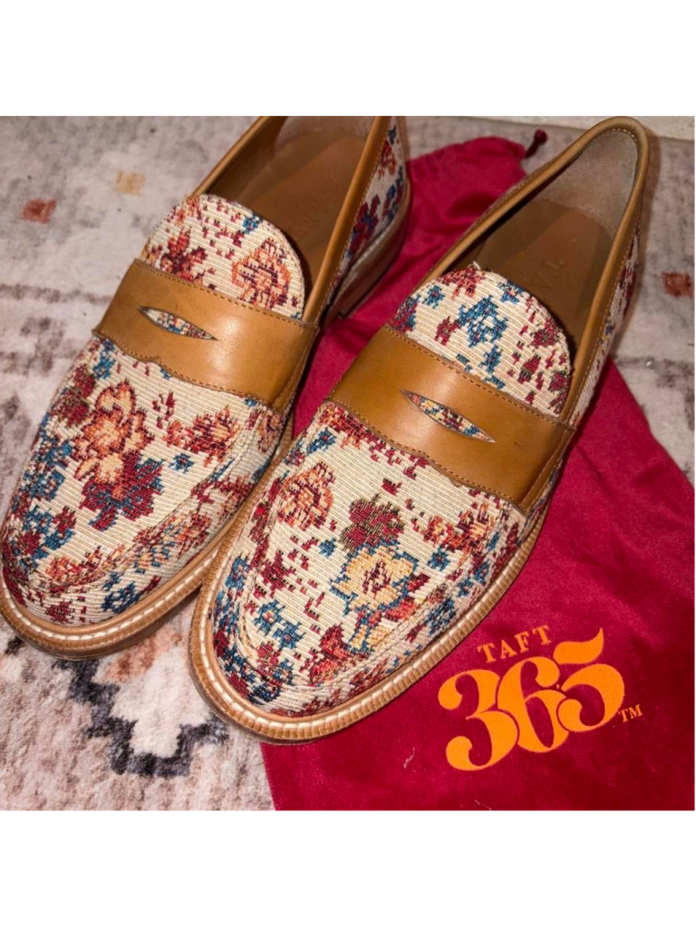 #Taft365 floral multicoloured loafers